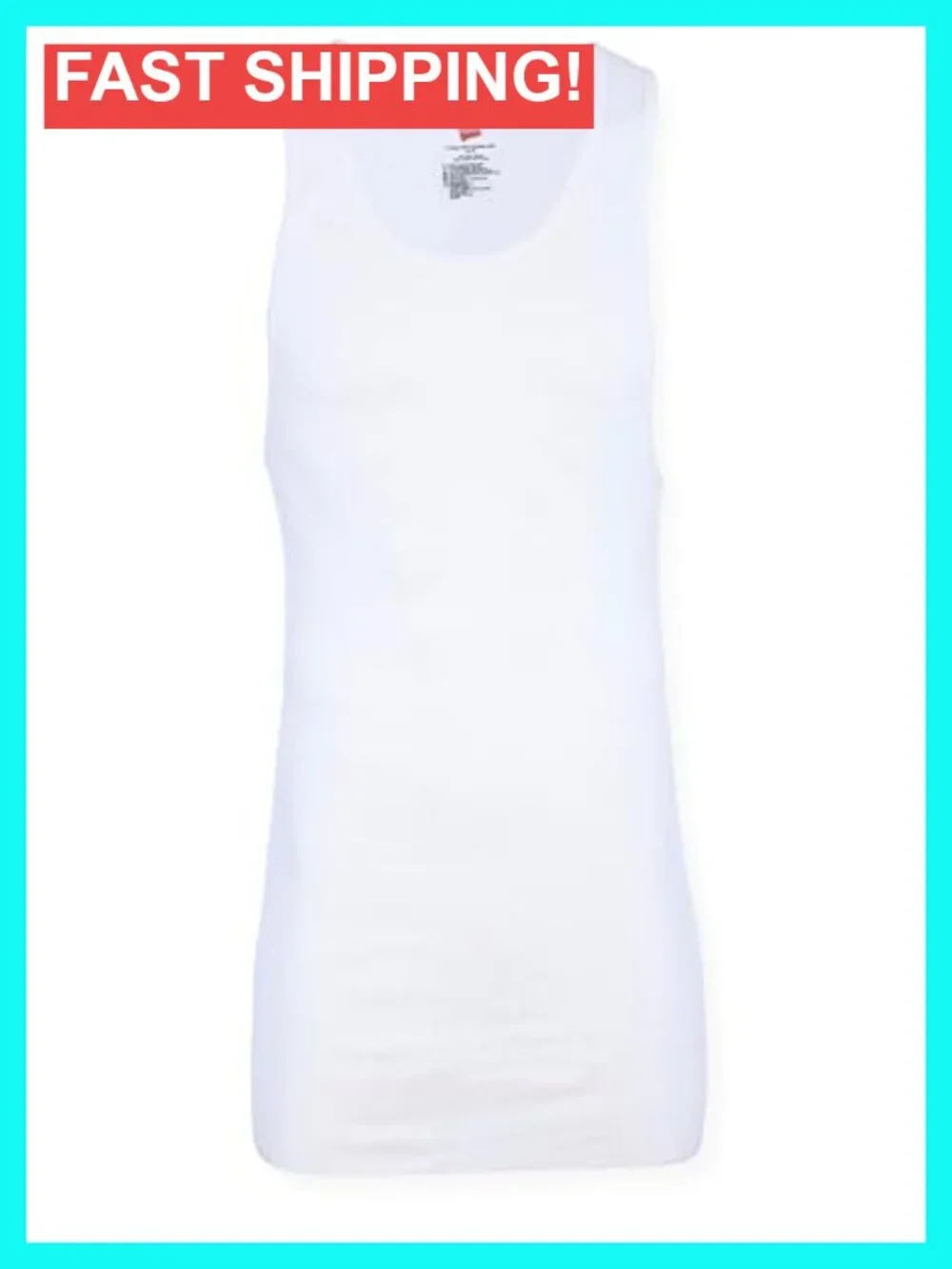 Men's Tall 100% Cotton Ribbed Tank Top Undershirts Multipack